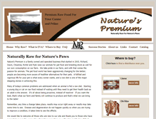 Tablet Screenshot of naturespremium.com